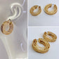 Elegant Greek Symbol 3D Hoop Earrings