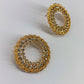 Post Back Round Rhinestone Earring