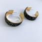 Animal Print Velvet Feel Small Hoop Earrings