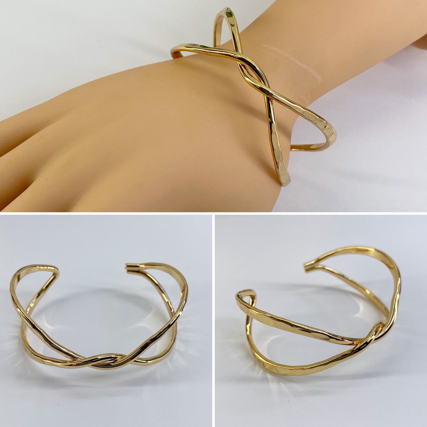 Double Twisted Design Adjustable Bracelet