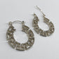 Round Greek Key Symbol Earrings