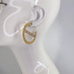Flat Hoop Earrings with Rhinestones Earrings