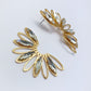 Clear Rhinestones Petals Earrings